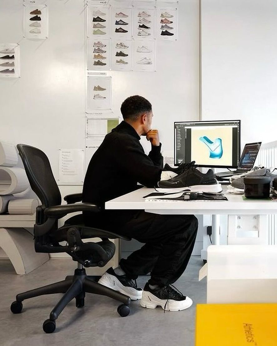 Escritorio de trabajo en un estudio de diseño